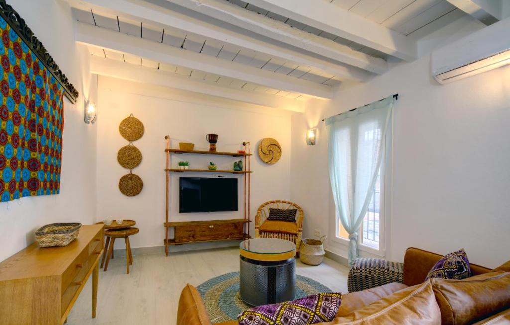 TV a/nebo společenská místnost v ubytování Casita Bonita Old Town Marbella
