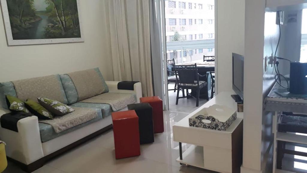  Apto com wifi e lazer em frente ao mar no Guarujá