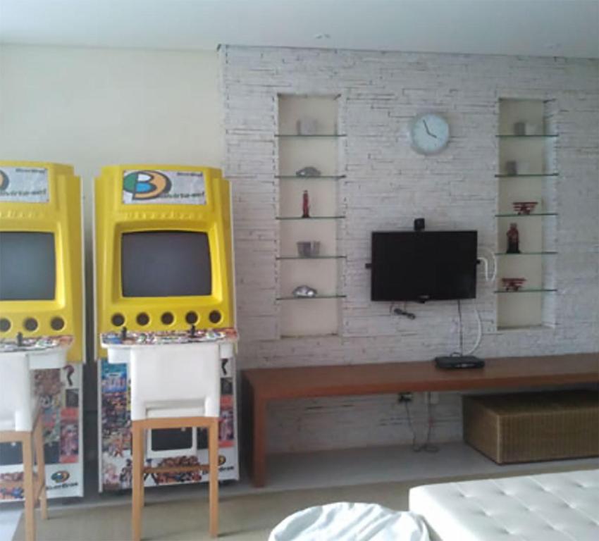  Apto com wifi e lazer em frente ao mar no Guarujá