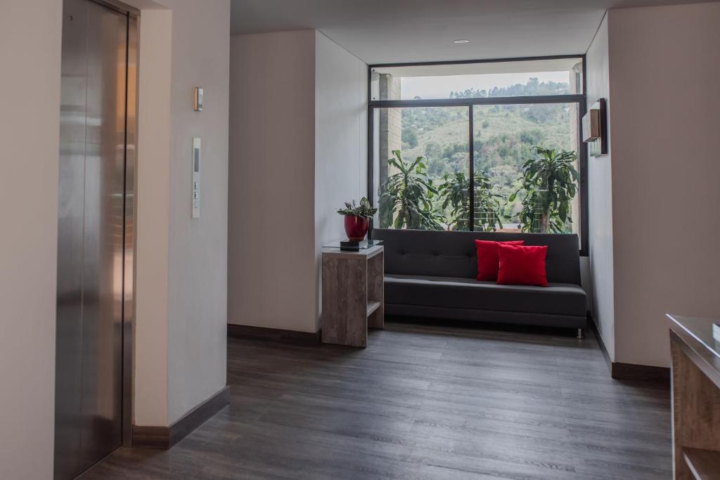 Posezení v ubytování Hotel Santiago de Arma