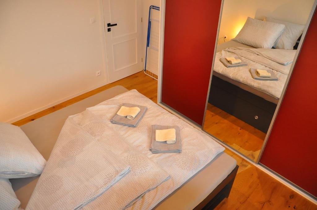 Postel nebo postele na pokoji v ubytování TatryForRest