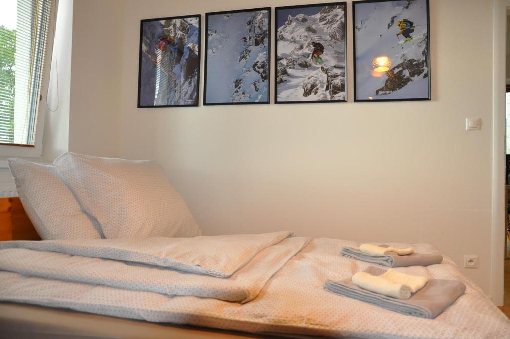 Postel nebo postele na pokoji v ubytování TatryForRest