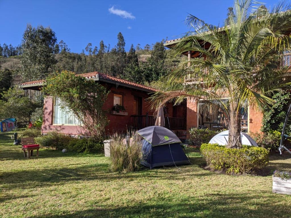 Zahrada ubytování Ilatoa Lodge