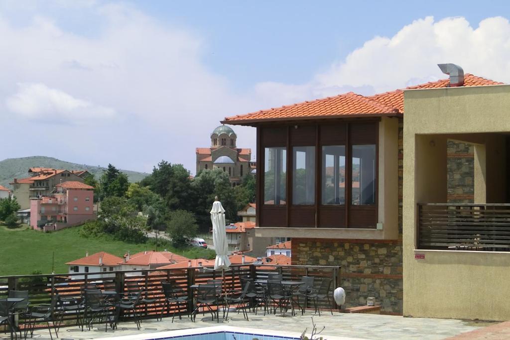 Budynek, w którym mieści się hotel
