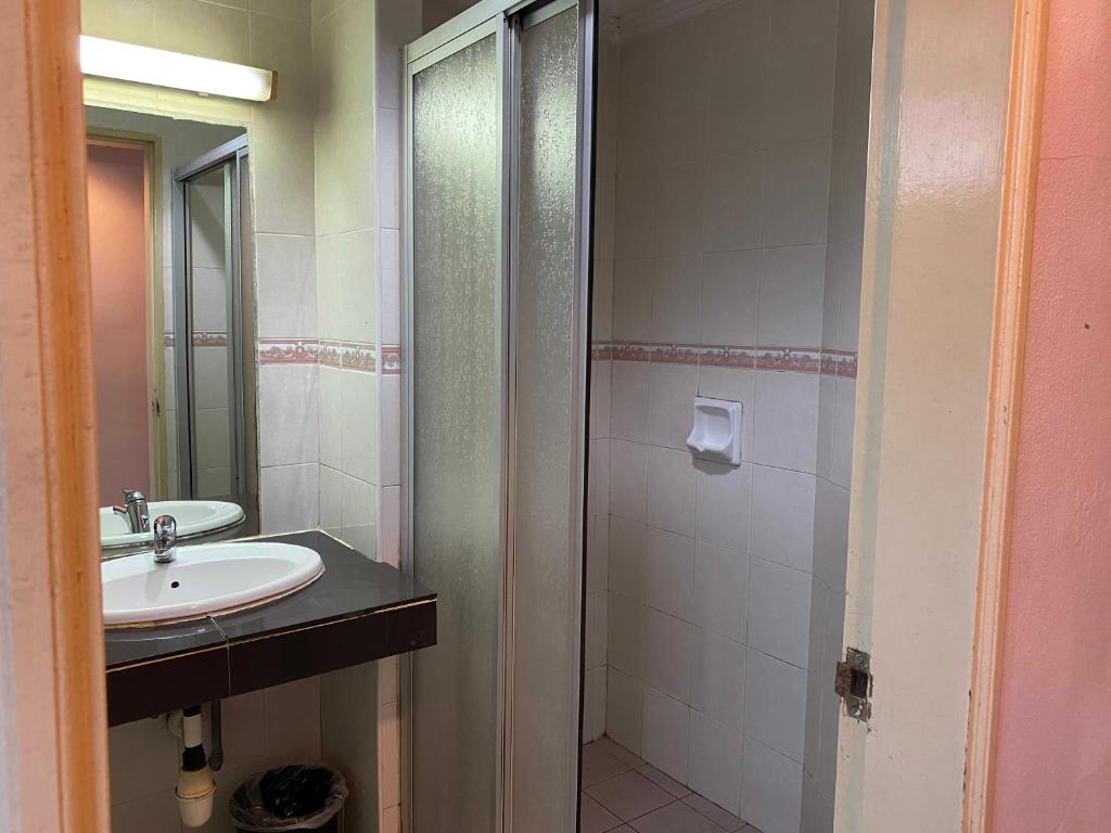Koupelna v ubytování Hotel Deleeton