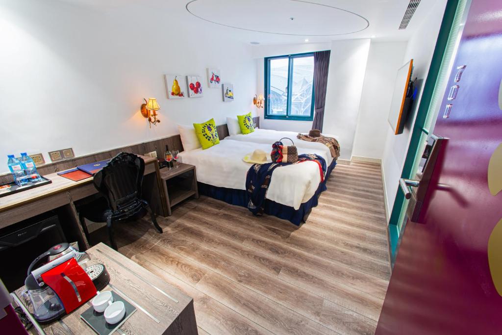 Posezení v ubytování Norway Forest Travel hotel 1 Taichung