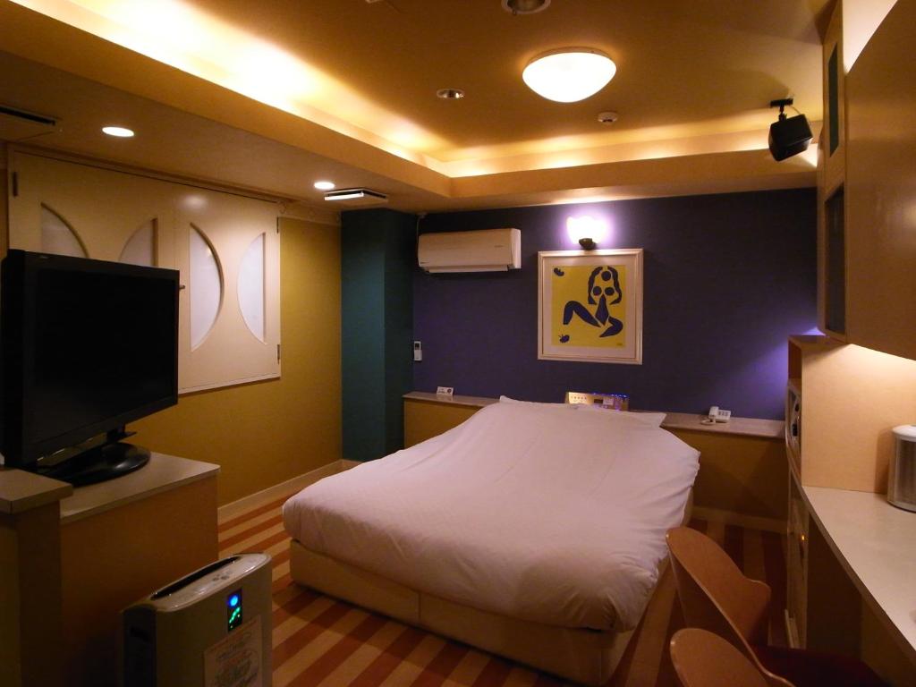TV a/nebo společenská místnost v ubytování HOTEL K VILLAGE
