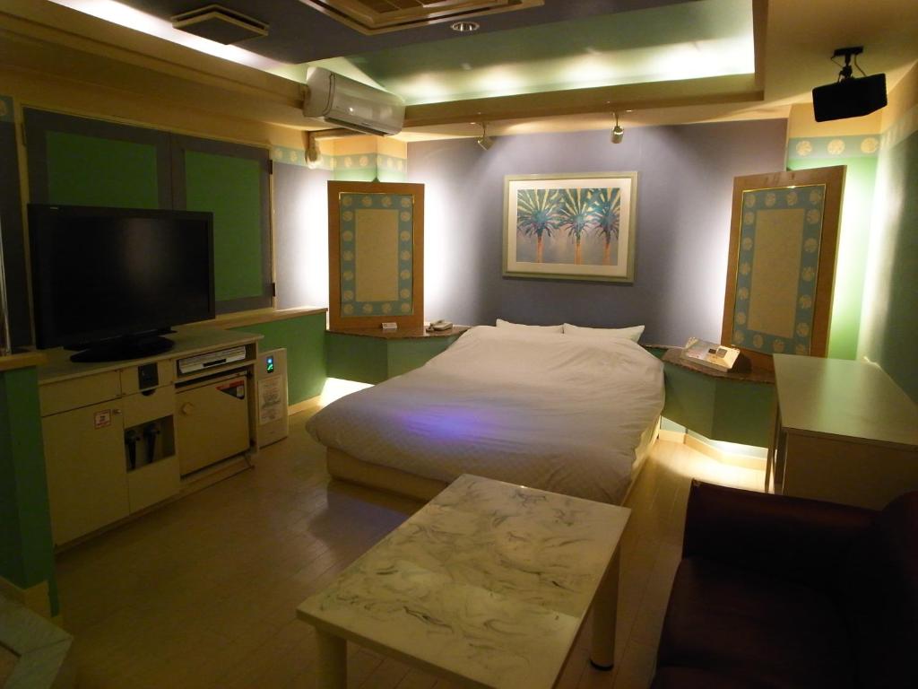 TV a/nebo společenská místnost v ubytování HOTEL K VILLAGE