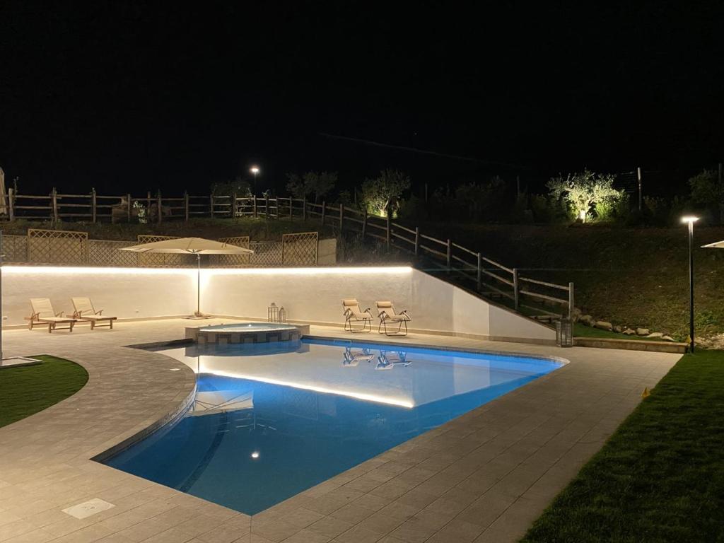 Bazén v ubytování Azzurro di Vallepietra nebo v jeho okolí