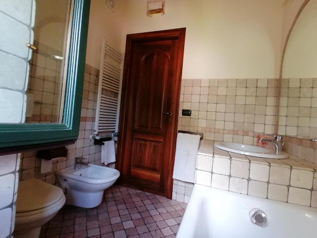 Koupelna v ubytování Villa Daniela