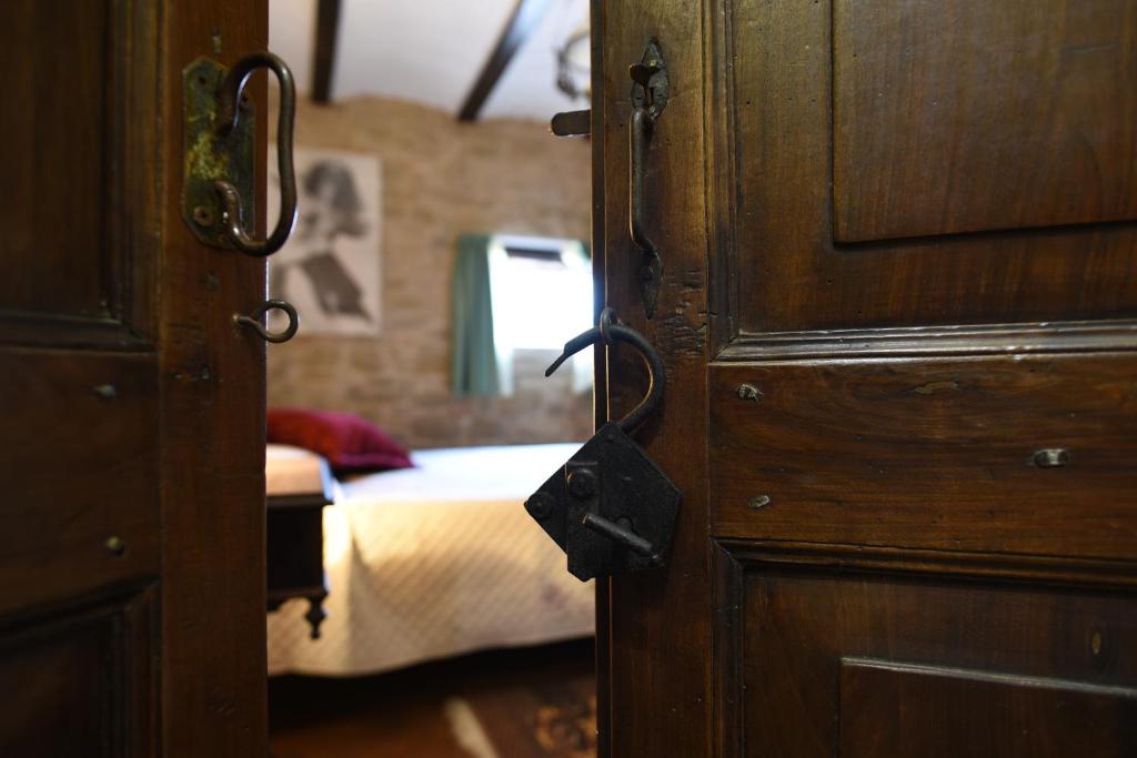 Postel nebo postele na pokoji v ubytování Azzurro di Vallepietra