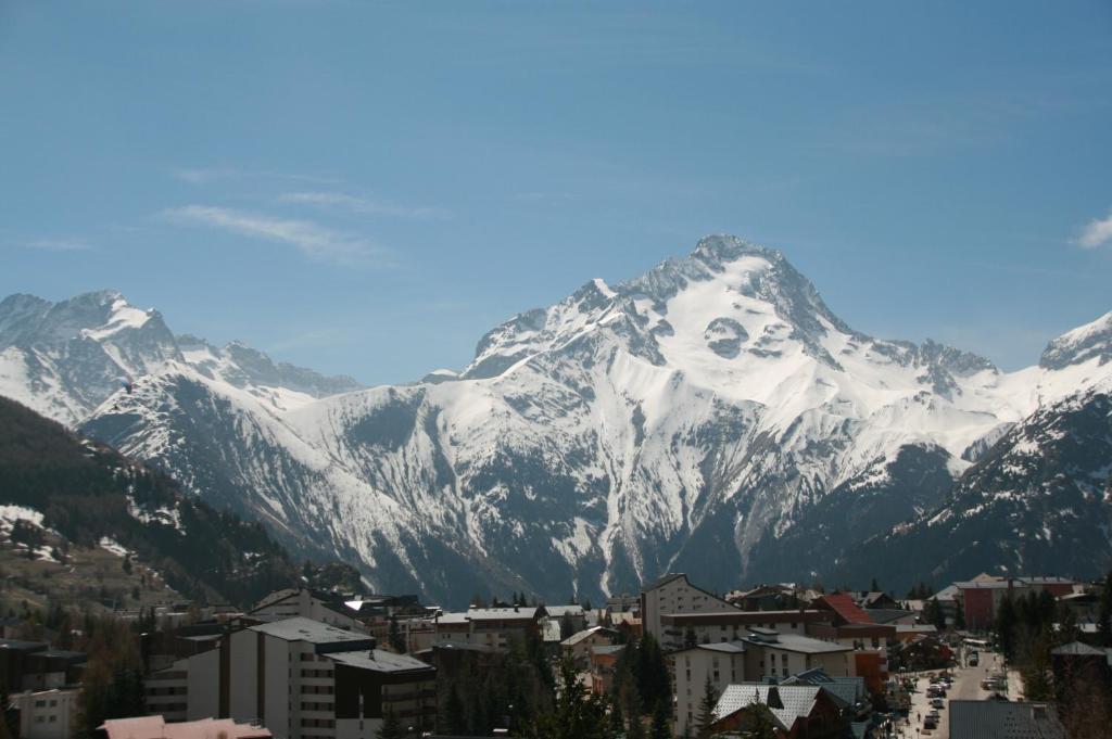 レ・デュー・アルプにあるVotre hébergement au coeur des Deux Alpesの雪山