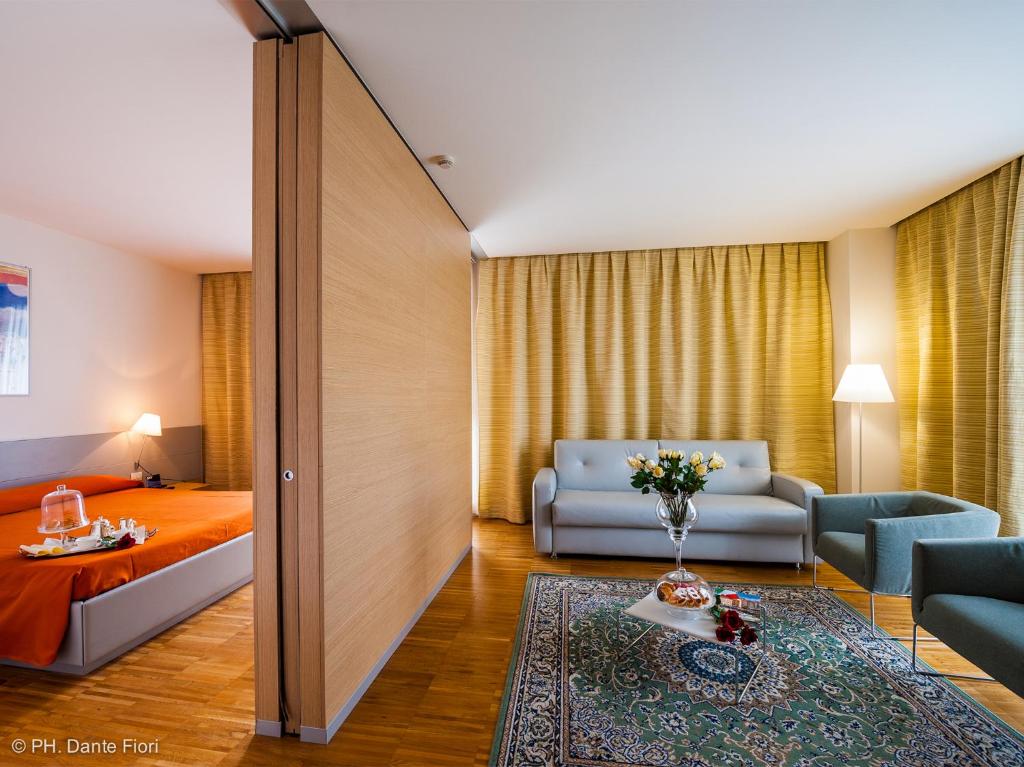 Posezení v ubytování Schio Hotel