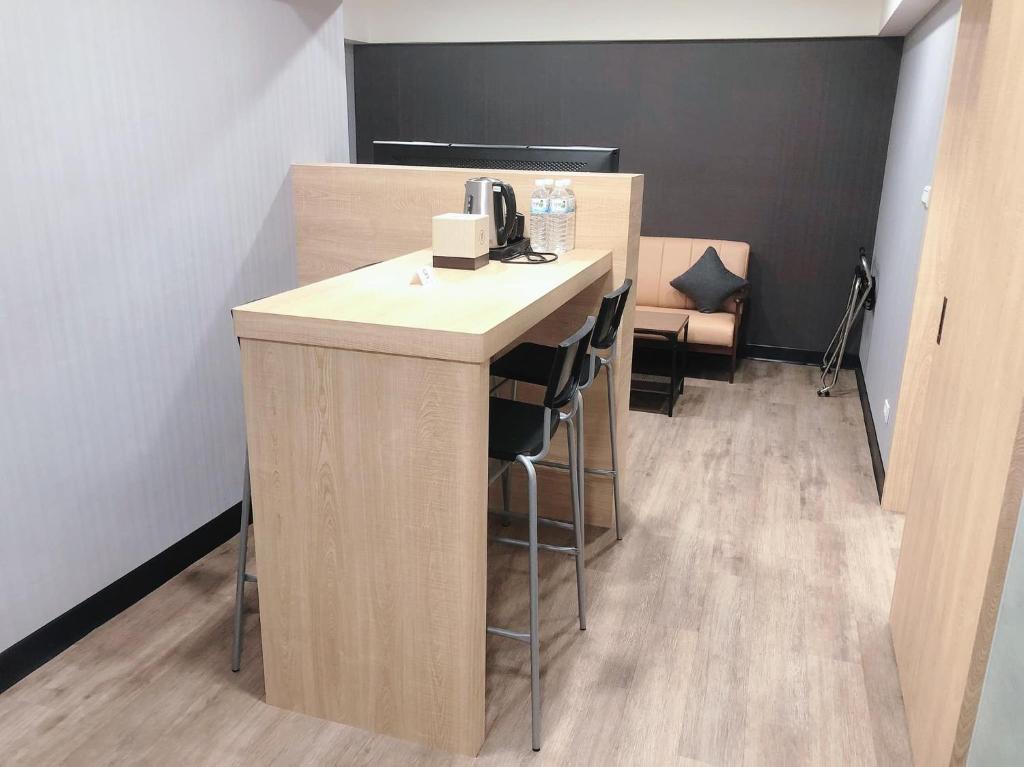 Kuchyň nebo kuchyňský kout v ubytování CY Hotel
