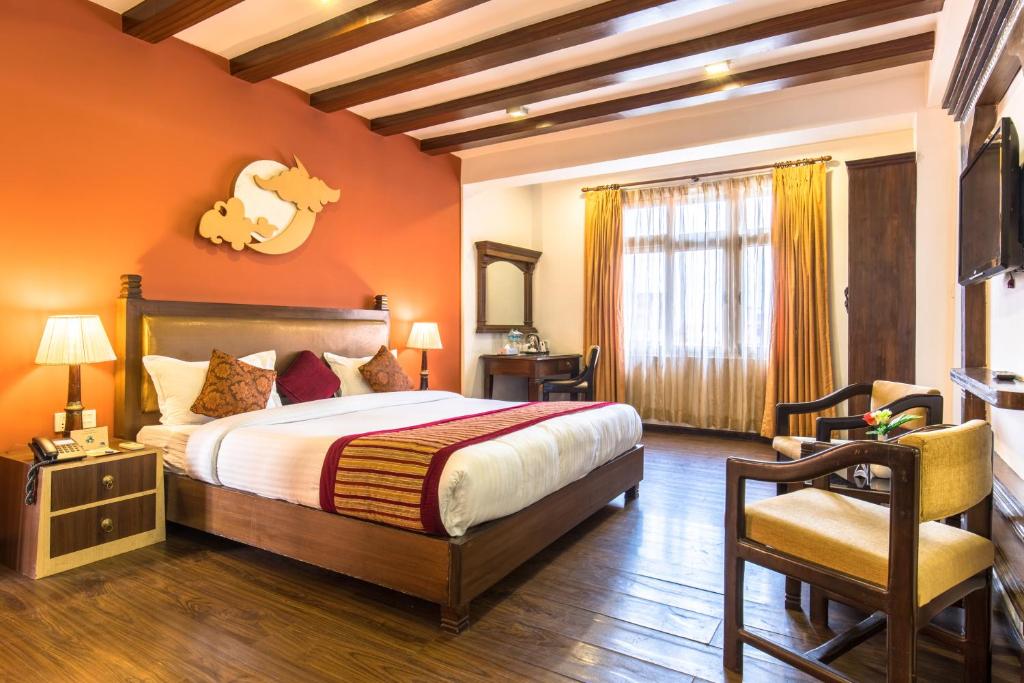 Postel nebo postele na pokoji v ubytování Hotel Moonlight