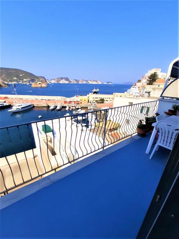 a balcony with a view of the ocean at Maridea - Suarella in Ponza