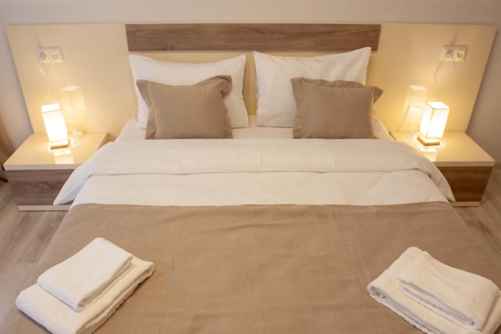 Postel nebo postele na pokoji v ubytování Hotel Casa calda