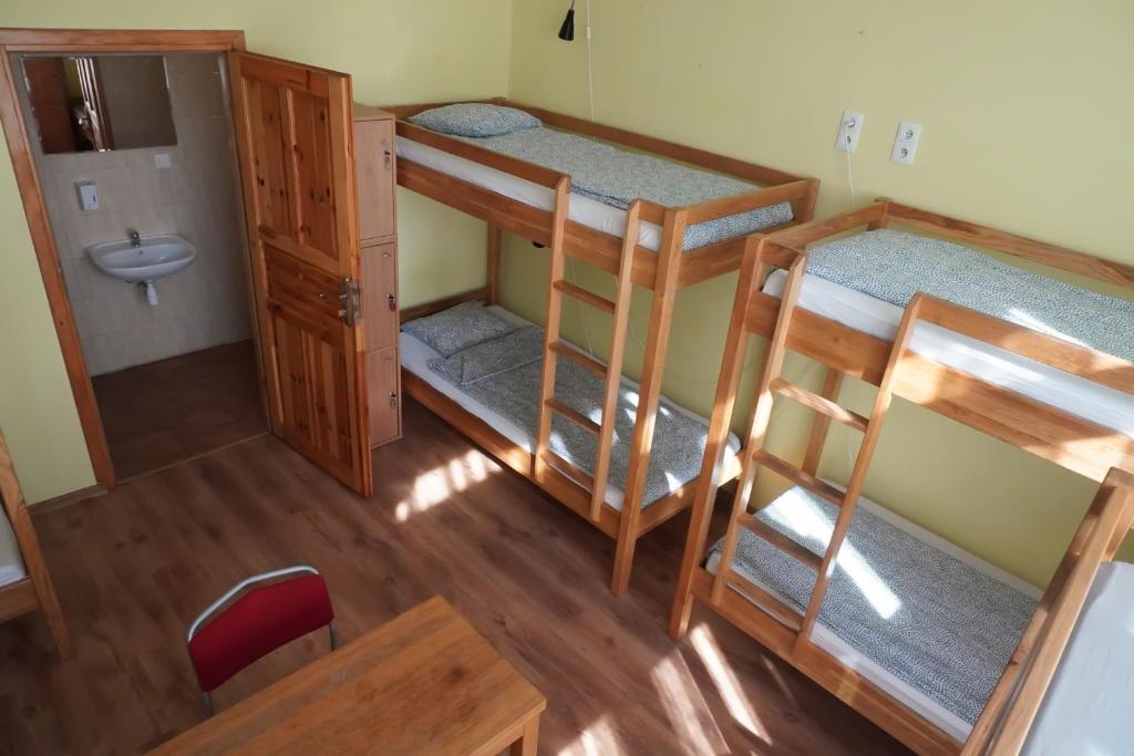 Posteľ alebo postele v izbe v ubytovaní Hostel4u