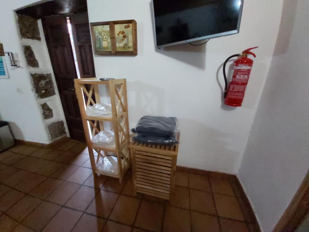 TV a/nebo společenská místnost v ubytování Casa los Abuelos