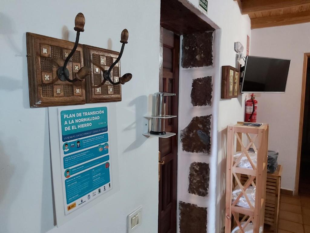 TV a/nebo společenská místnost v ubytování Casa los Abuelos