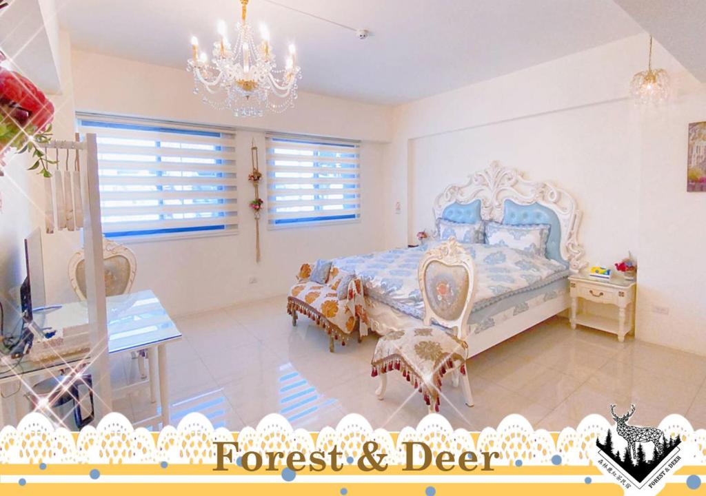 Postel nebo postele na pokoji v ubytování Forest Deer Black Tea Homestay