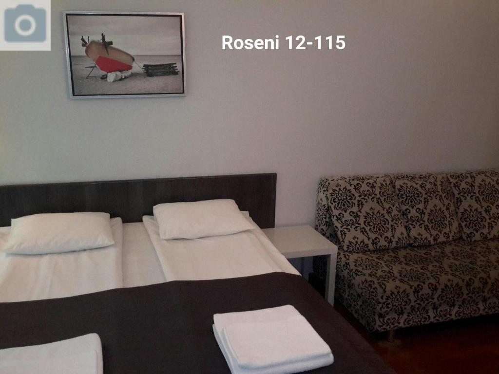 Postel nebo postele na pokoji v ubytování Apartments Rotermanni
