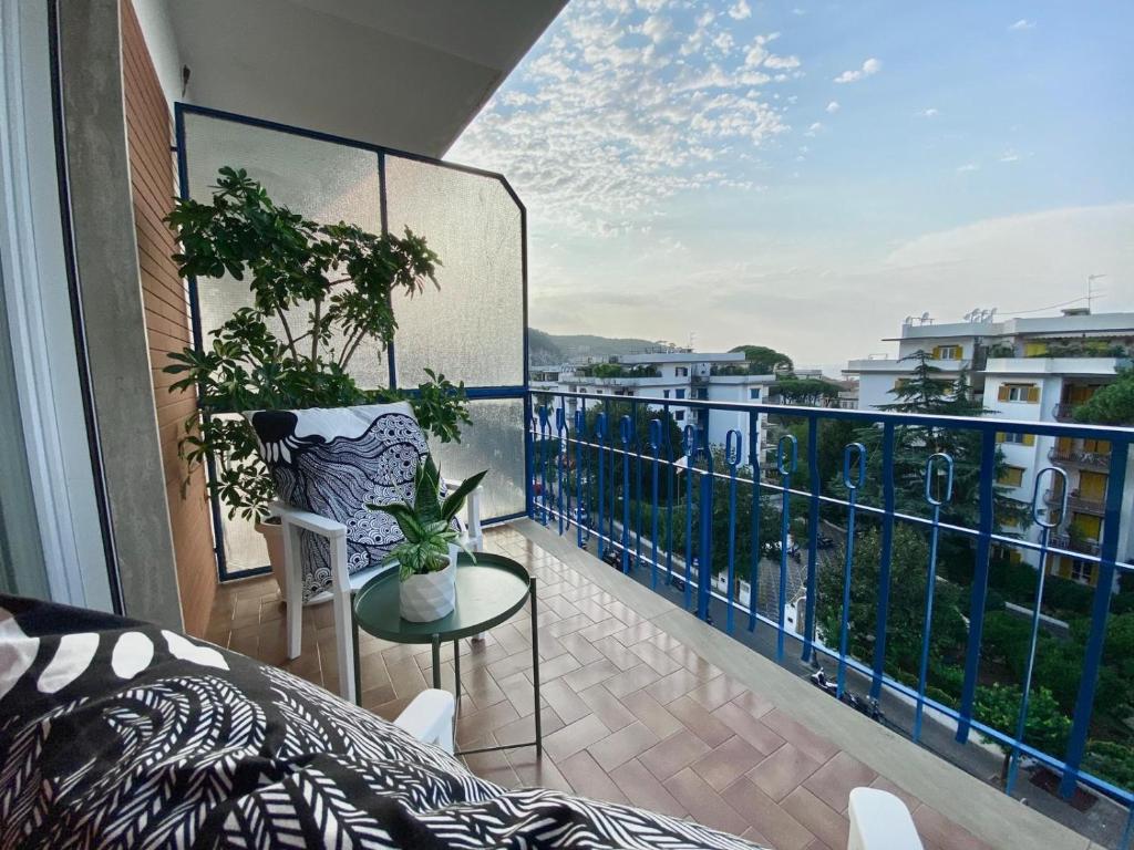 Balkón nebo terasa v ubytování NeroBianco B&B Sorrento