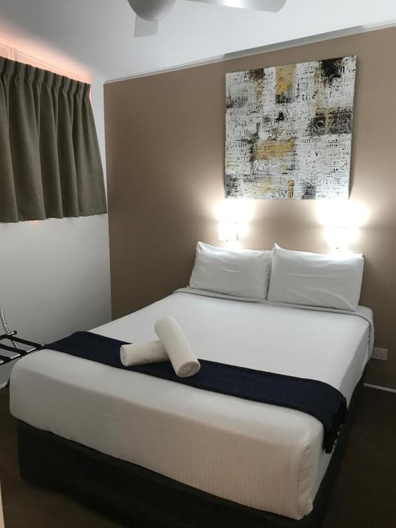 Postel nebo postele na pokoji v ubytování OCEAN BREEZE MOTEL