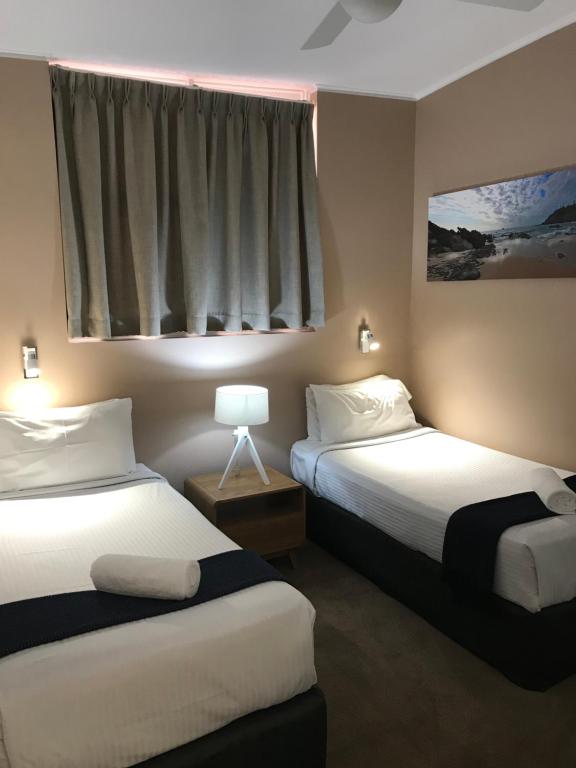 Postel nebo postele na pokoji v ubytování OCEAN BREEZE MOTEL