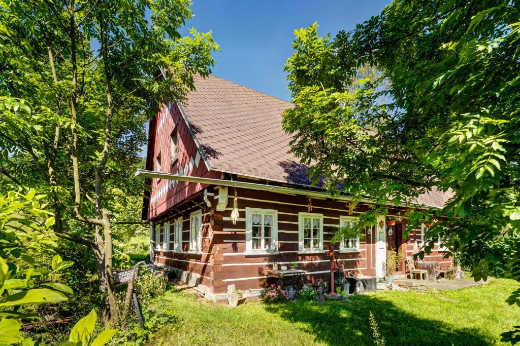 Zahrada ubytování Roubenka Javor 33