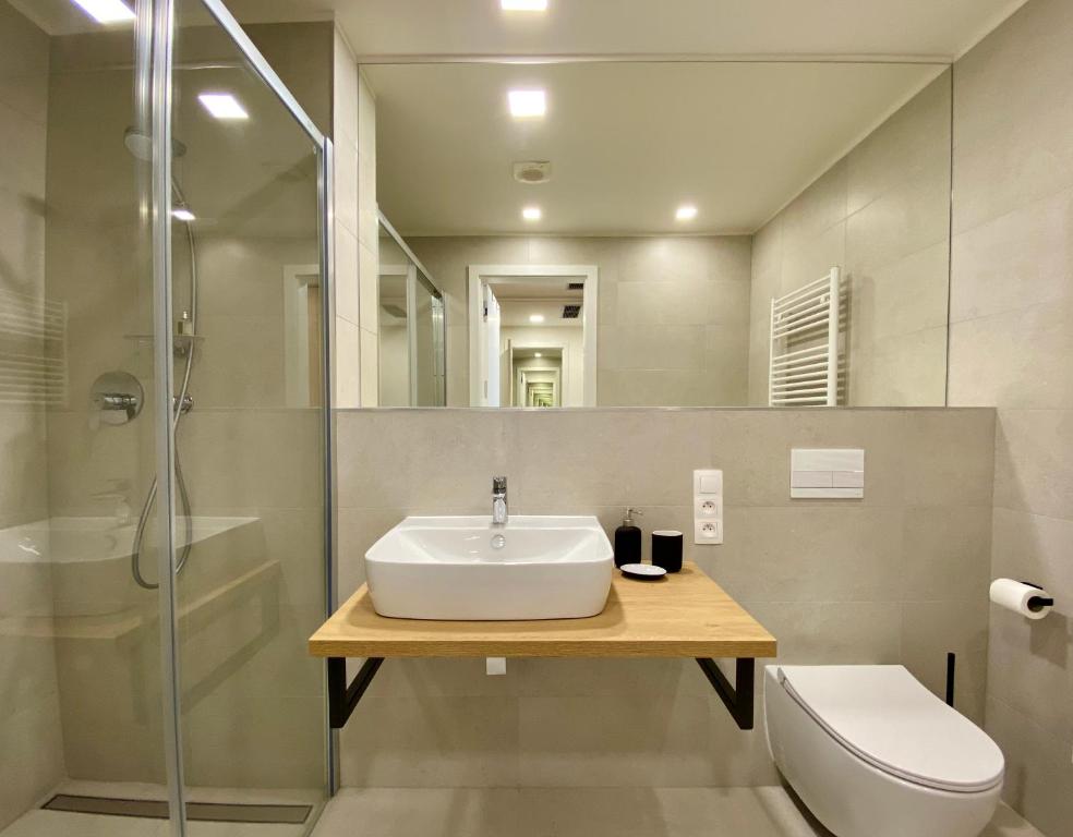 Koupelna v ubytování TEE ROOM Čeladná & wellness