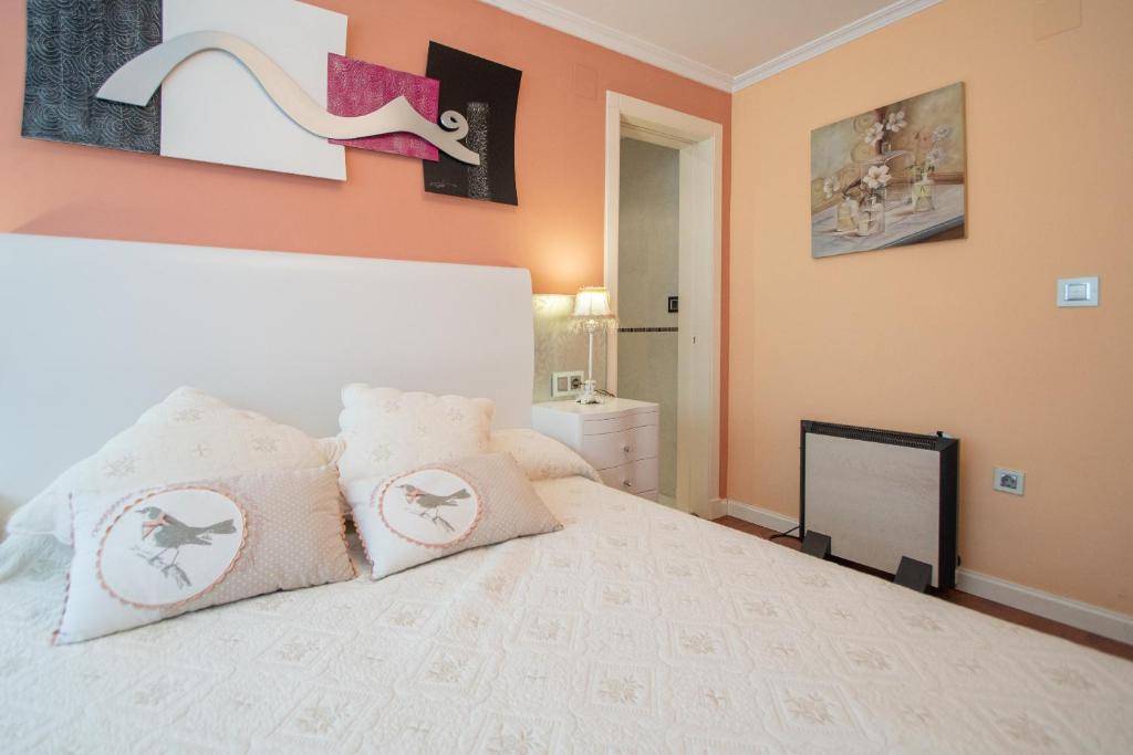 Postel nebo postele na pokoji v ubytování Apartamento El Pentagrama de Cádiz