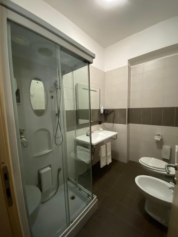 Koupelna v ubytování Pansini Hotel Residence