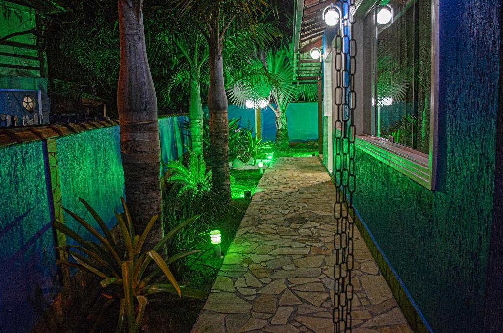 Zahrada ubytování Casa azul Ilha Grande