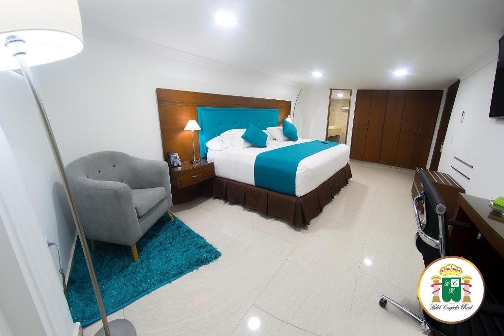 Cama o camas de una habitación en Hotel Caquetá Real HSC