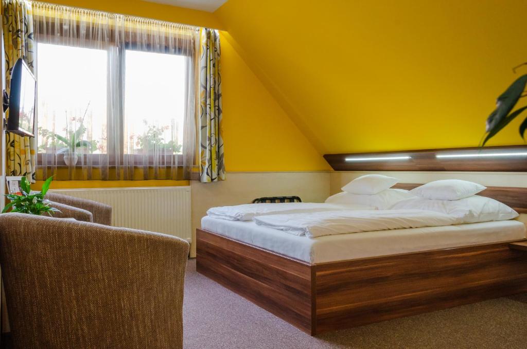 Hotel Mayer Alsóörsにあるベッド