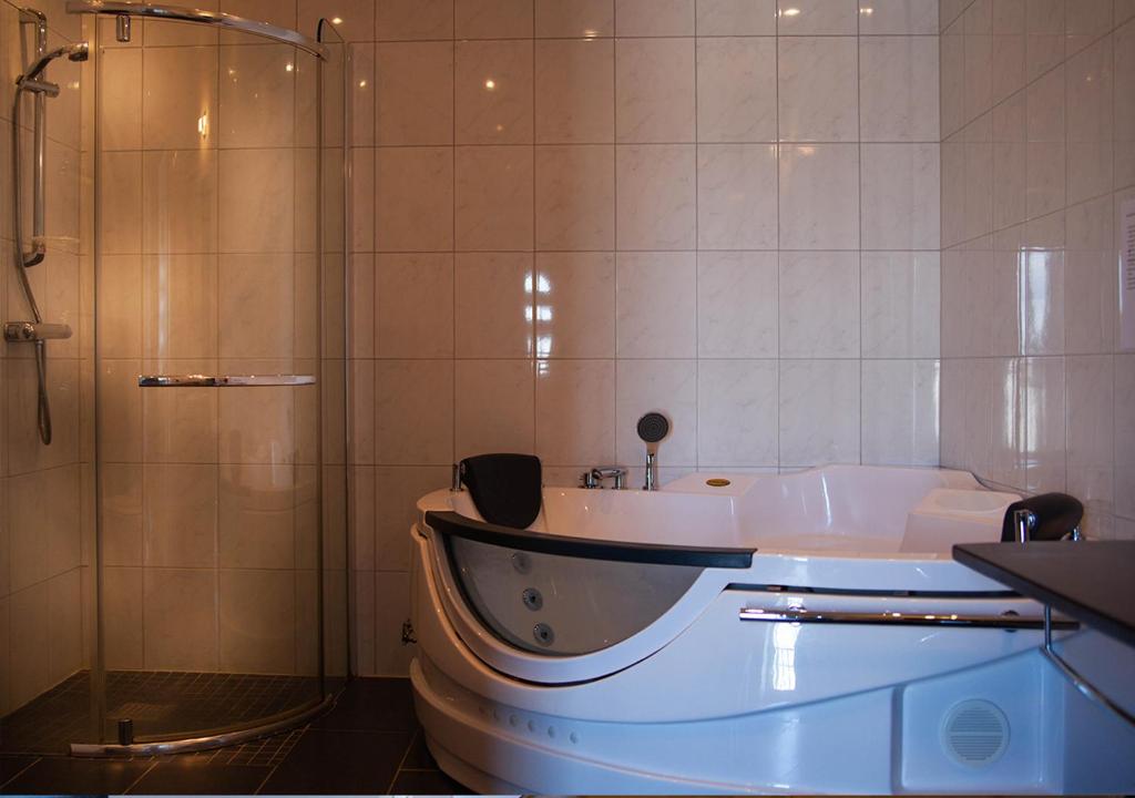 Koupelna v ubytování Hotell Ronja