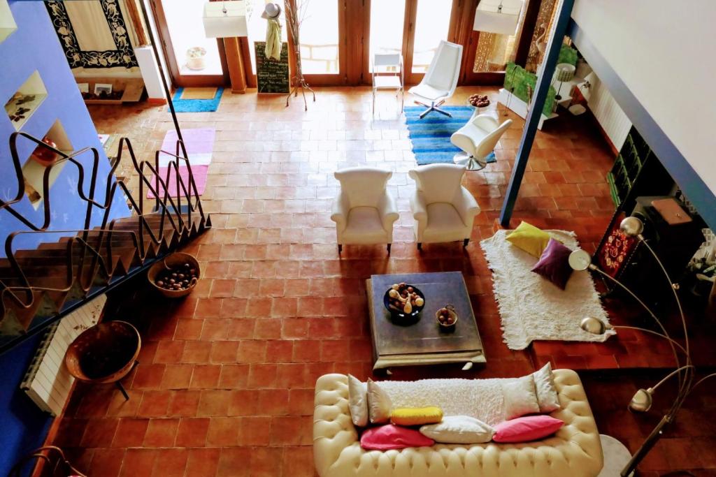 A seating area at Casa Rural Santa Ana