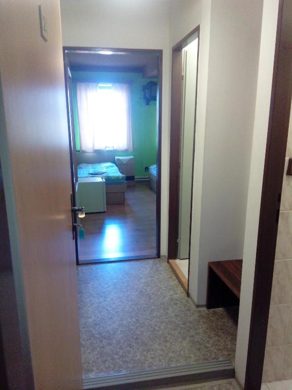 Cama o camas de una habitación en Studánecký Medvěd
