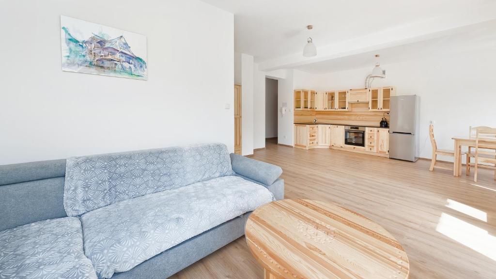 Kuchyňa alebo kuchynka v ubytovaní Apartamenty Sun & Snow Lipki Park Zakopane
