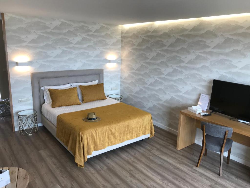 Postel nebo postele na pokoji v ubytování Paraíso Douro AL