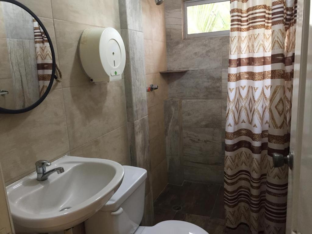 Koupelna v ubytování Hotel Fika Guayaquil