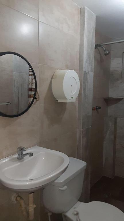 Koupelna v ubytování Hotel Fika Guayaquil