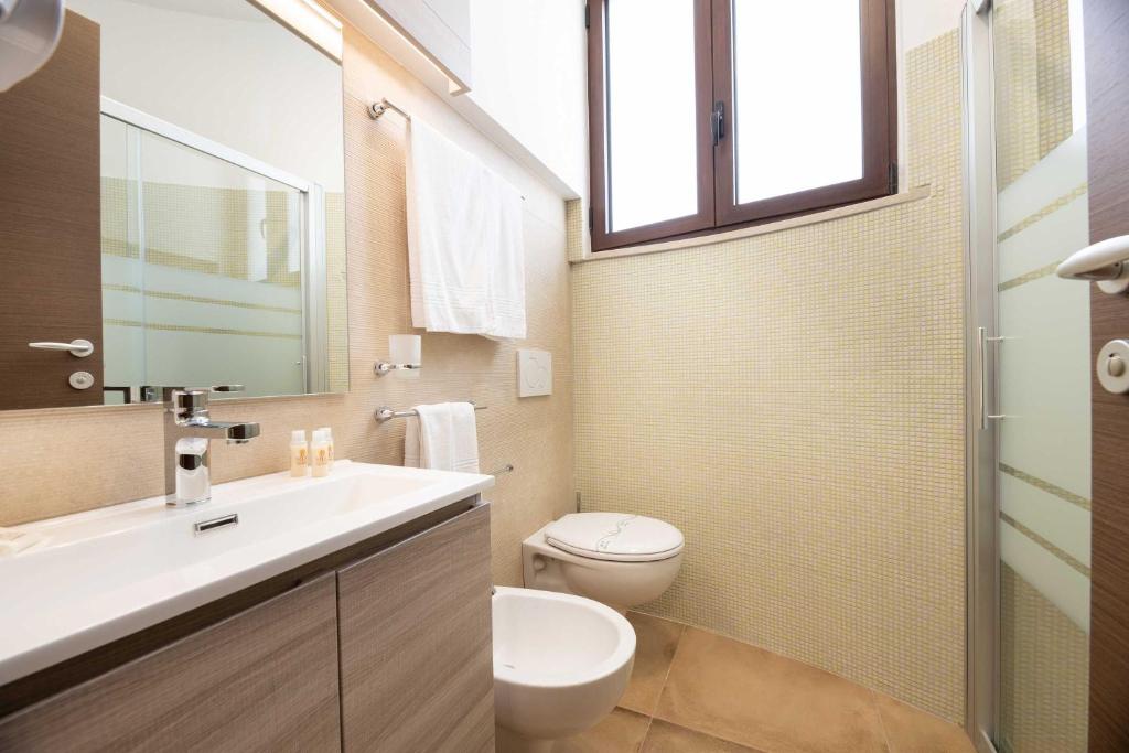 Koupelna v ubytování Hotel Salento Mirfran