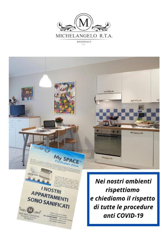Kuchyň nebo kuchyňský kout v ubytování Michelangelo rta