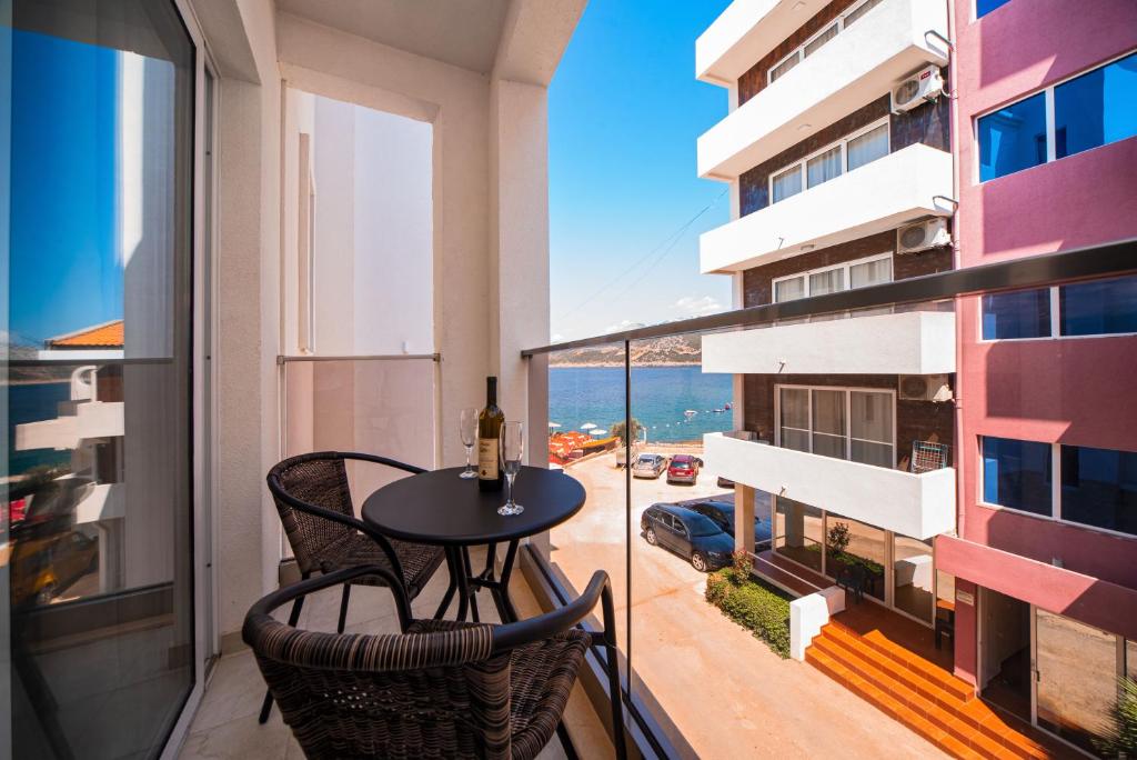 Balkón nebo terasa v ubytování David Lux beach rooms