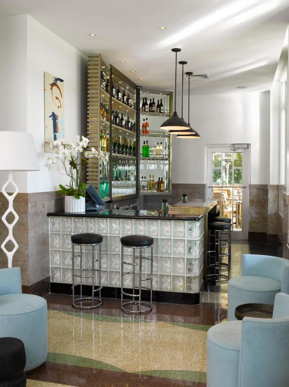 Lounge nebo bar v ubytování Hotel Victor South Beach