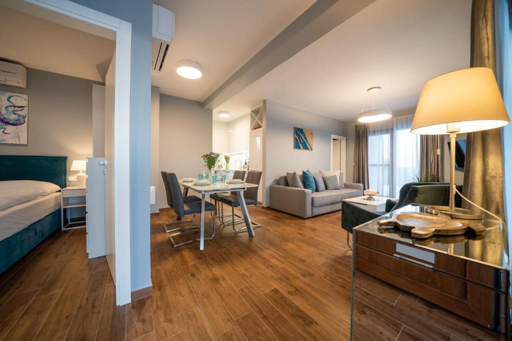 Posteľ alebo postele v izbe v ubytovaní Villa Olivetum