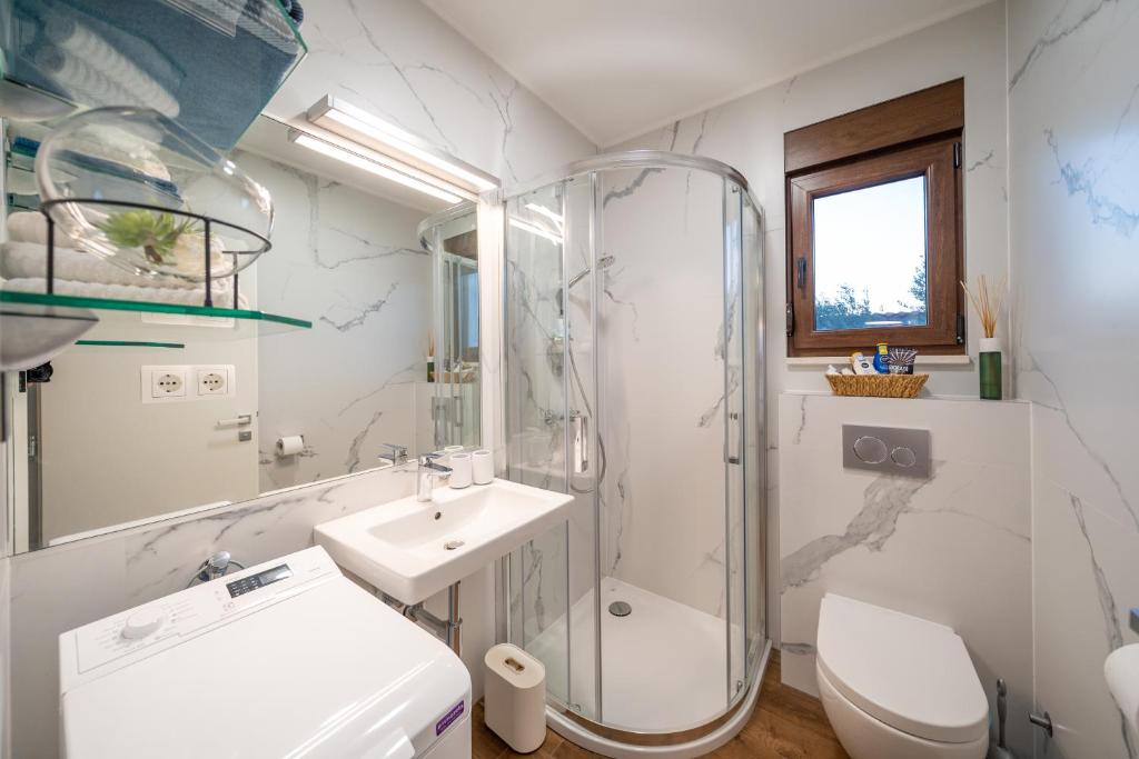 Kúpeľňa v ubytovaní Villa Olivetum