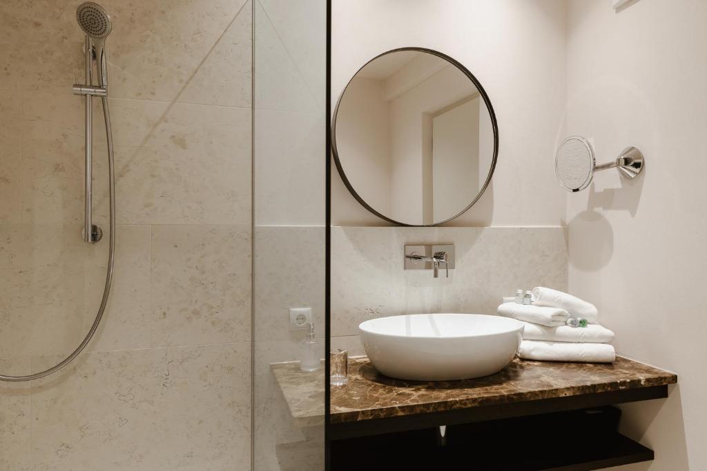Kúpeľňa v ubytovaní Ansitz am Eck by Hotel Pernhof